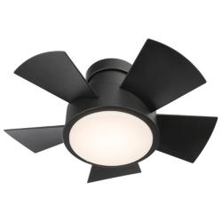 26&quot; Modern Forms Vox Matte Black LED Wet Hugger Smart Ceiling Fan