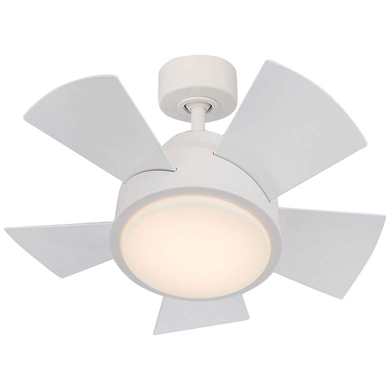 Image 2 26 inch Modern Forms Vox Matte  White 3000K LED Smart Ceiling Fan