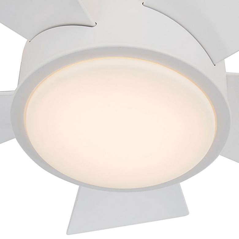 Image 3 26" Modern Forms Vox Matte White 3000K LED Smart Ceiling Fan more views