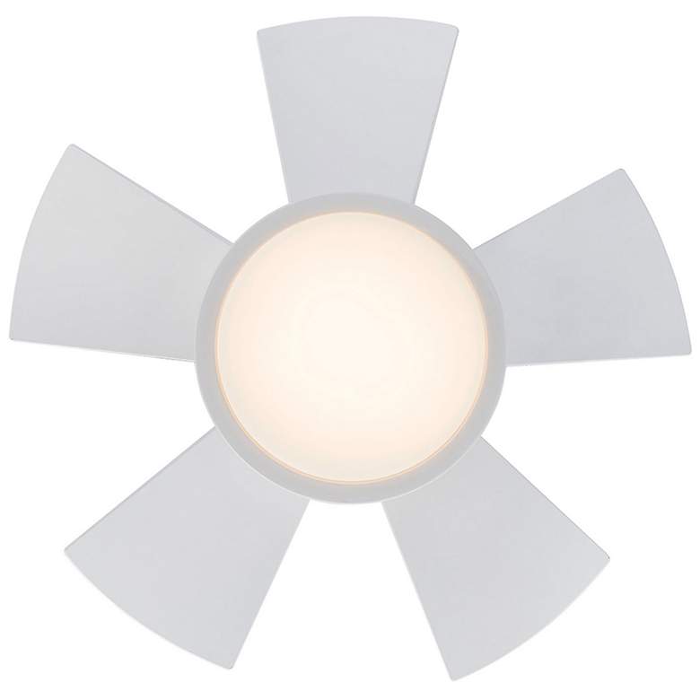 Image 4 26" Modern Forms Vox Matte White 3000K LED Smart Ceiling Fan more views