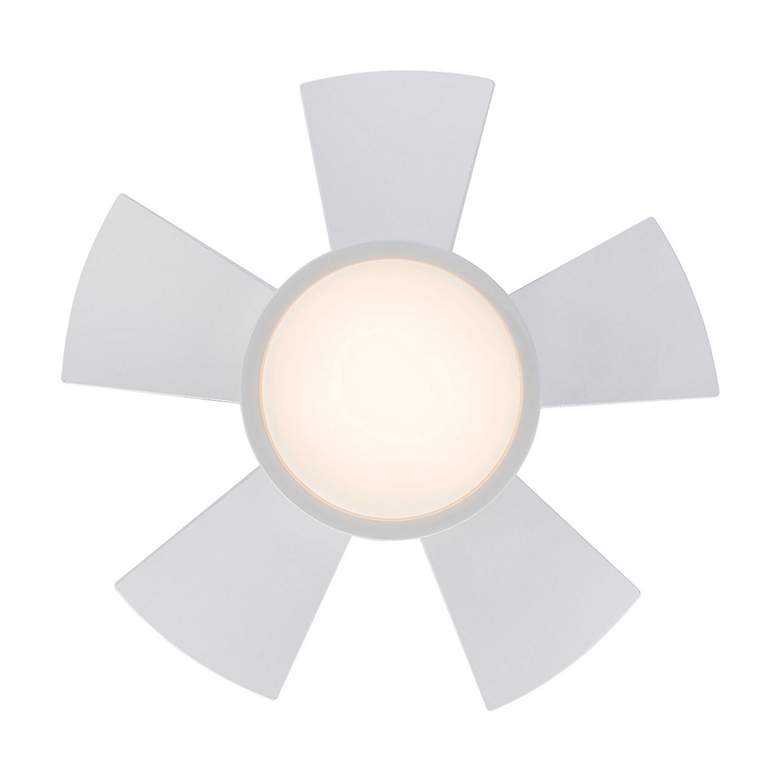 Image 3 26" Modern Forms Vox Matte White 3500K LED Smart Ceiling Fan more views