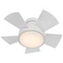 1_26" Modern Forms Vox Matte White LED Smart Ceiling Fan