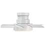 3_26" Modern Forms Vox Matte White LED Smart Ceiling Fan more views