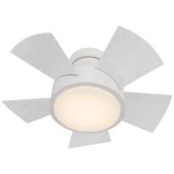 26&quot; Modern Forms Vox Matte White LED Smart Ceiling Fan