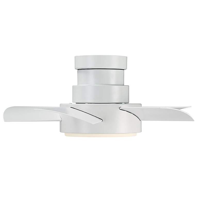 Image 3 26" Modern Forms Vox Matte White LED Smart Ceiling Fan more views