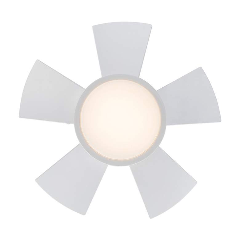 Image 4 26" Modern Forms Vox Matte White LED Smart Ceiling Fan more views