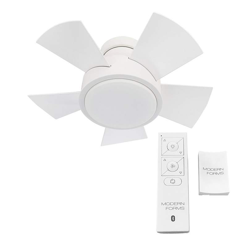 Image 5 26 inch Modern Forms Vox Matte White LED Smart Ceiling Fan more views