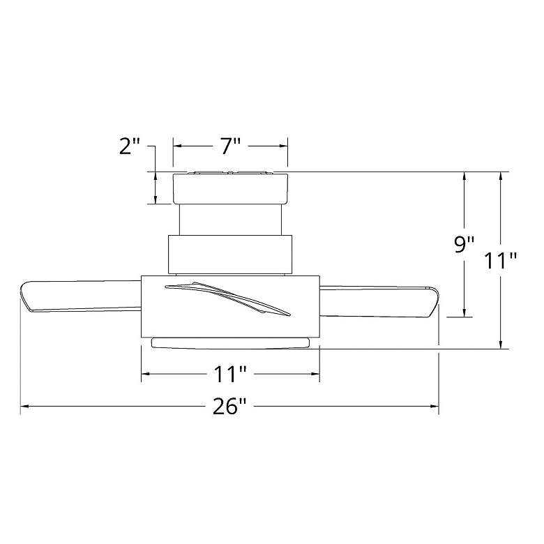 Image 5 26 inch Modern Forms Vox Matte White LED Smart Ceiling Fan more views