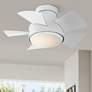 26" Modern Forms Vox Matte White LED Wet Hugger Smart Ceiling Fan