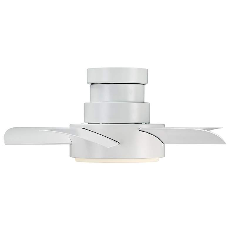 Image 3 26" Modern Forms Vox Matte White LED Wet Hugger Smart Ceiling Fan more views