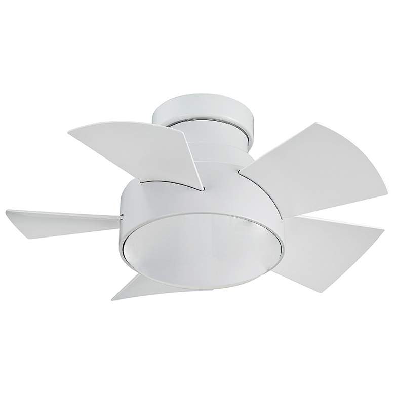 Image 4 26 inch Modern Forms Vox Matte White LED Wet Hugger Smart Ceiling Fan more views