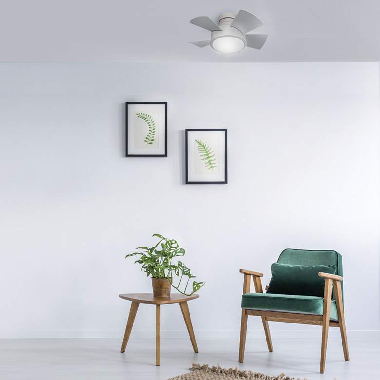 Image 7 26" Modern Forms Vox Titanium 3500K LED Smart Ceiling Fan more views