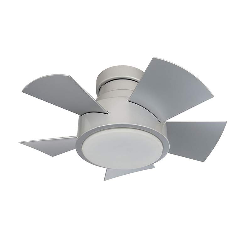 Image 3 26" Modern Forms Vox Titanium Silver LED Wet Rated Hugger Smart Fan more views