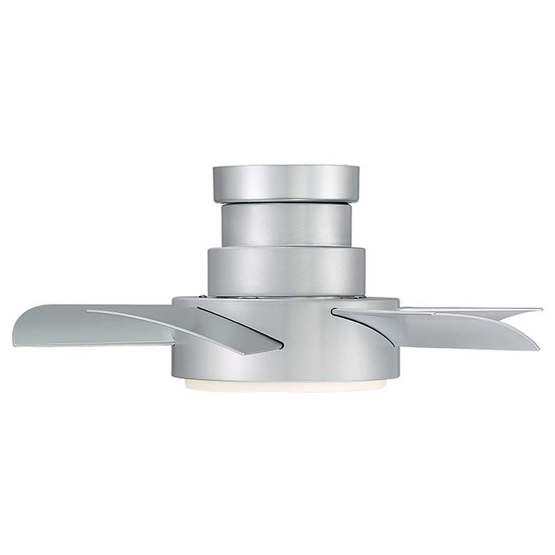 Image 4 26" Modern Forms Vox Titanium Silver LED Wet Rated Hugger Smart Fan more views