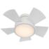 26" Modern Forms Vox White 2700K LED Wet Hugger Smart Ceiling Fan