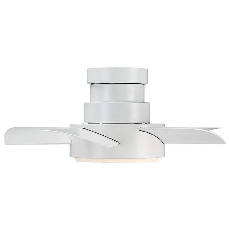 Image 4 26" Modern Forms Vox White 2700K LED Wet Hugger Smart Ceiling Fan more views