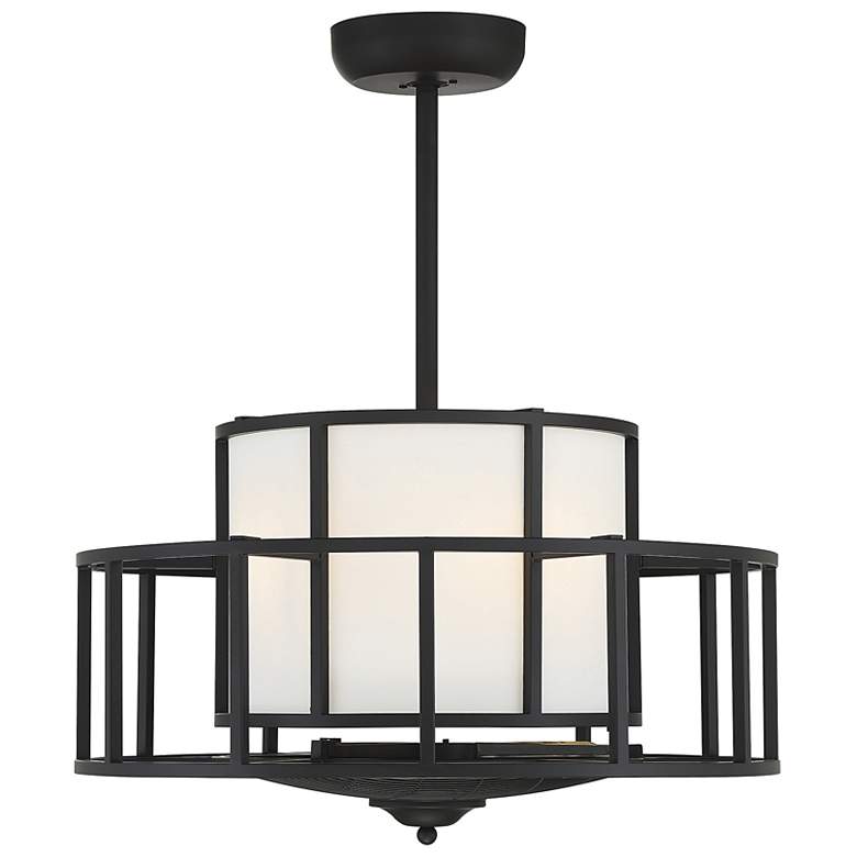 Image 3 26" Savoy House Oslo 4-Light Matte Black Fan D'Lier Ceiling Fan more views
