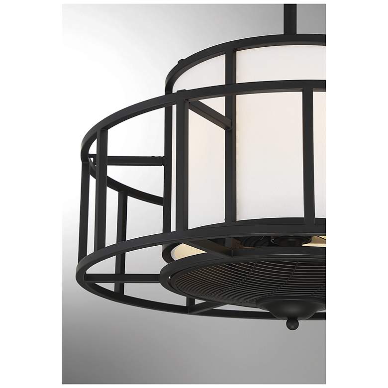 Image 5 26" Savoy House Oslo 4-Light Matte Black Fan D'Lier Ceiling Fan more views
