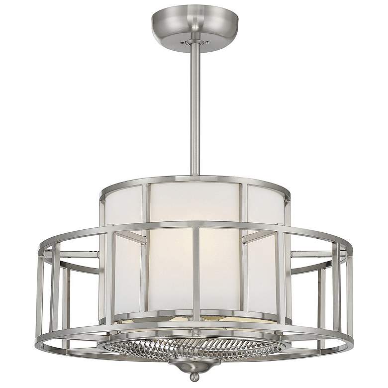 Image 1 26" Savoy House Oslo 4-Light Satin Nickel Fan D'Lier Ceiling Fan