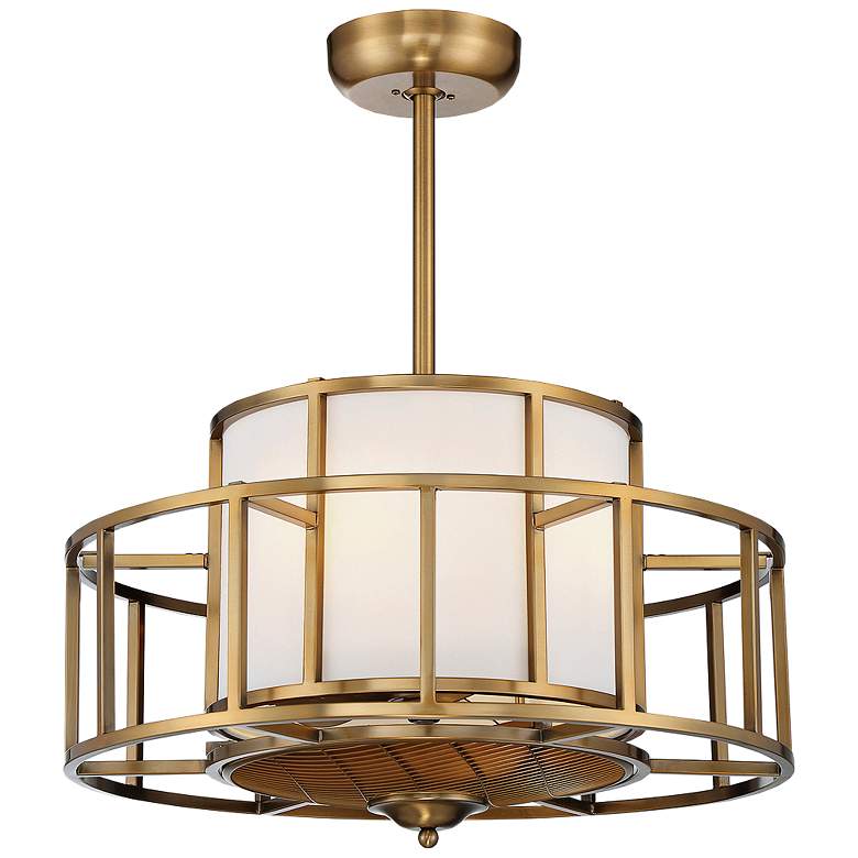 Image 1 26" Savoy House Oslo Warm Brass Fandelier