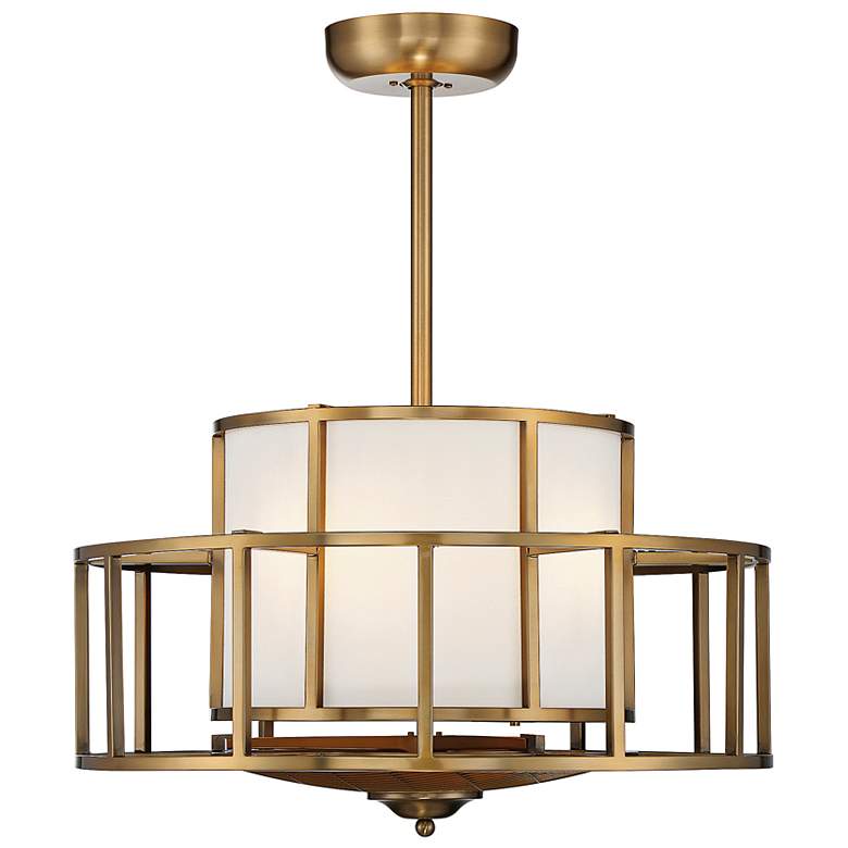Image 4 26" Savoy House Oslo Warm Brass Fandelier more views