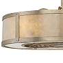 26" Savoy House Vireo Silver Dust LED Fandelier Fan with Remote in scene
