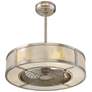 26" Savoy House Vireo Silver Dust LED Fandelier Fan with Remote in scene