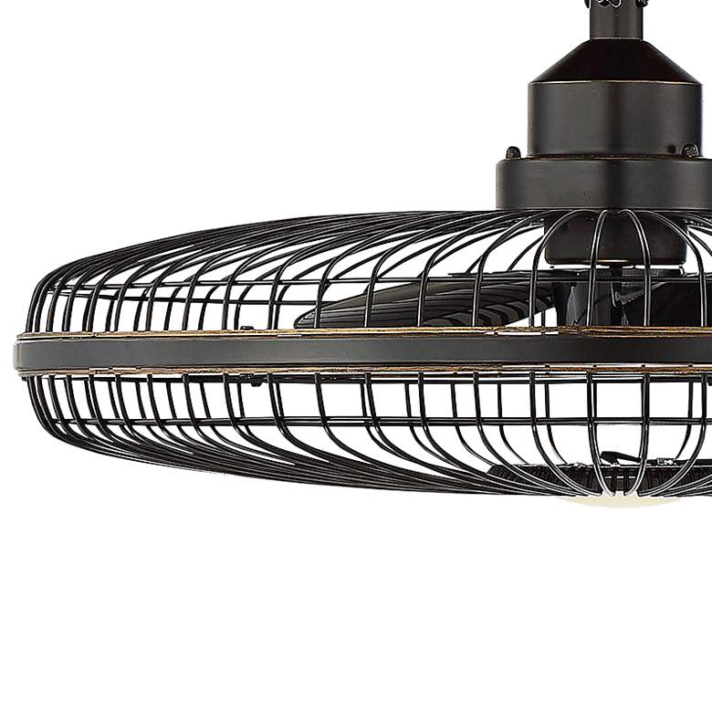 Image 4 26" Savoy House Wetherby Classic Bronze Damp LED Fandelier with Remote more views
