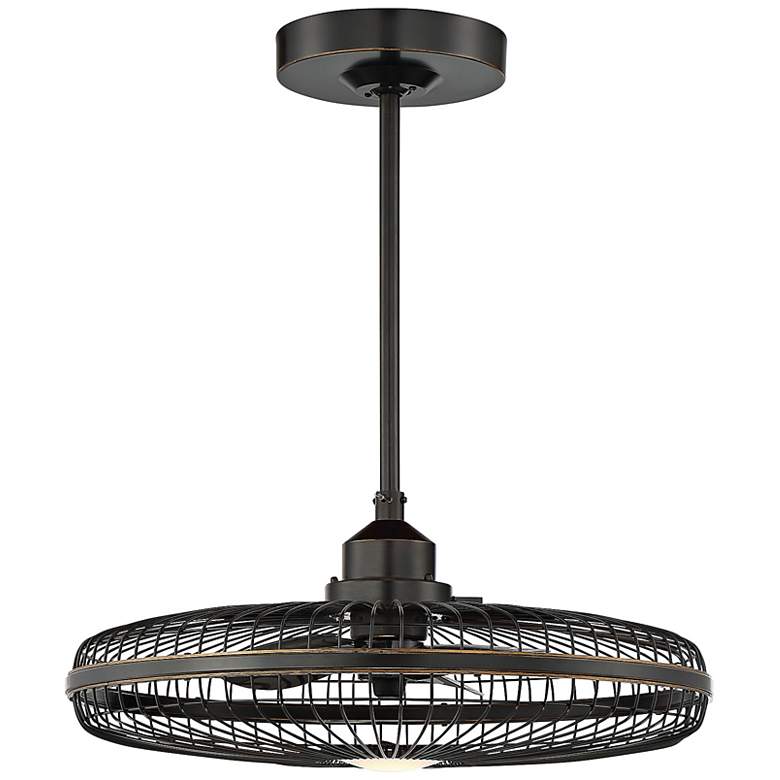 Image 6 26" Savoy House Wetherby Classic Bronze Damp LED Fandelier with Remote more views
