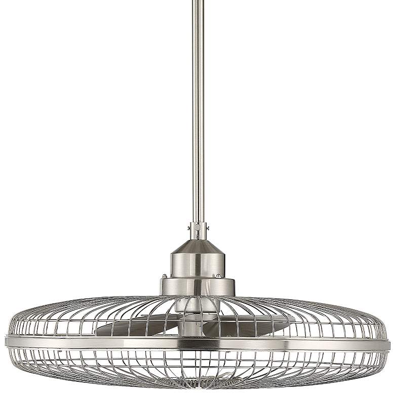 Image 3 26" Savoy House Wetherby Satin Nickel LED Fan D' lier with Remote
