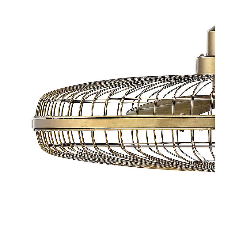 Image 4 26" Savoy House Wetherby Warm Brass LED Fan D'Lier with Remote more views