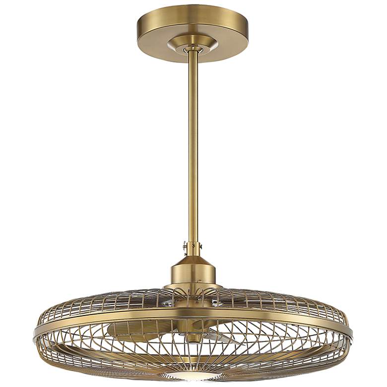 Image 6 26" Savoy House Wetherby Warm Brass LED Fan D'Lier with Remote more views