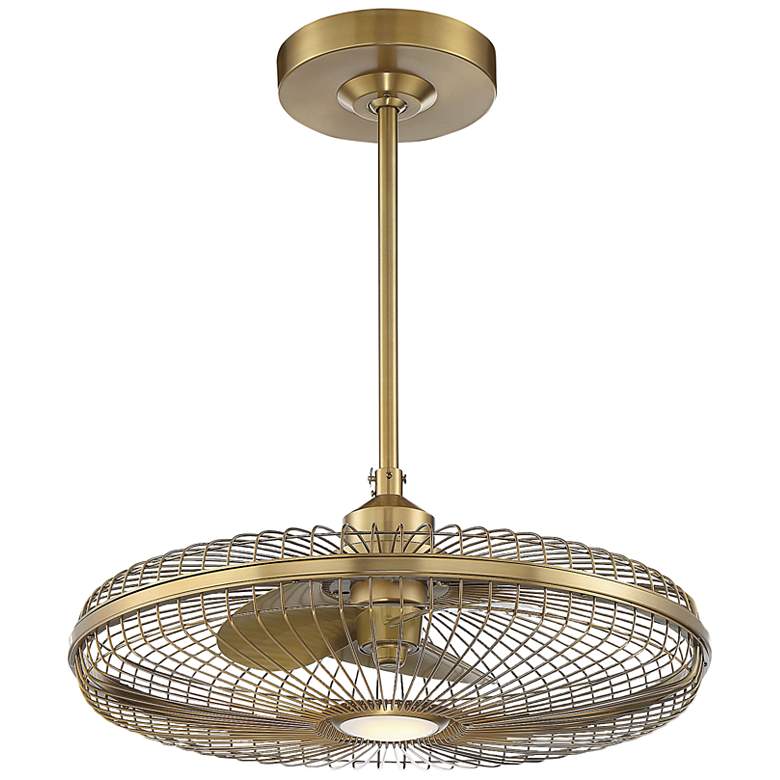 Image 7 26" Savoy House Wetherby Warm Brass LED Fan D'Lier with Remote more views