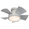 26" Vox Titanium Silver 2700K LED Smart Hugger Ceiling Fan