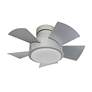 3_26" Vox Titanium Silver 2700K LED Smart Hugger Ceiling Fan more views