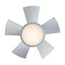 5_26" Vox Titanium Silver 2700K LED Smart Hugger Ceiling Fan more views