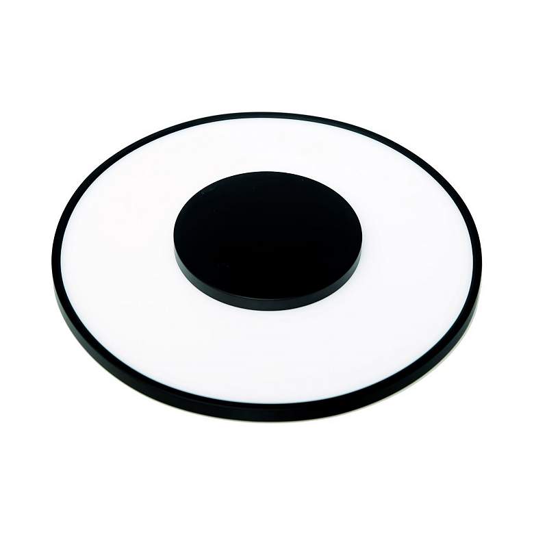Image 1 26 watt; 13" Flush Mount LED Fixture; Round Shape; Black Finish
