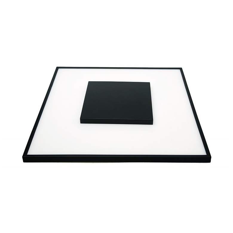 Image 1 26 watt; 13" Flush Mount LED Fixture; Square Shape; Black Finish