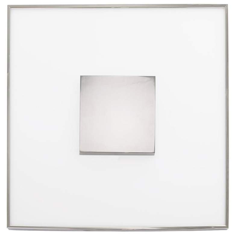 Image 1 26 watt; 13" Flush Mount LED Fixture; Square Shape; Polished Nickel Fi