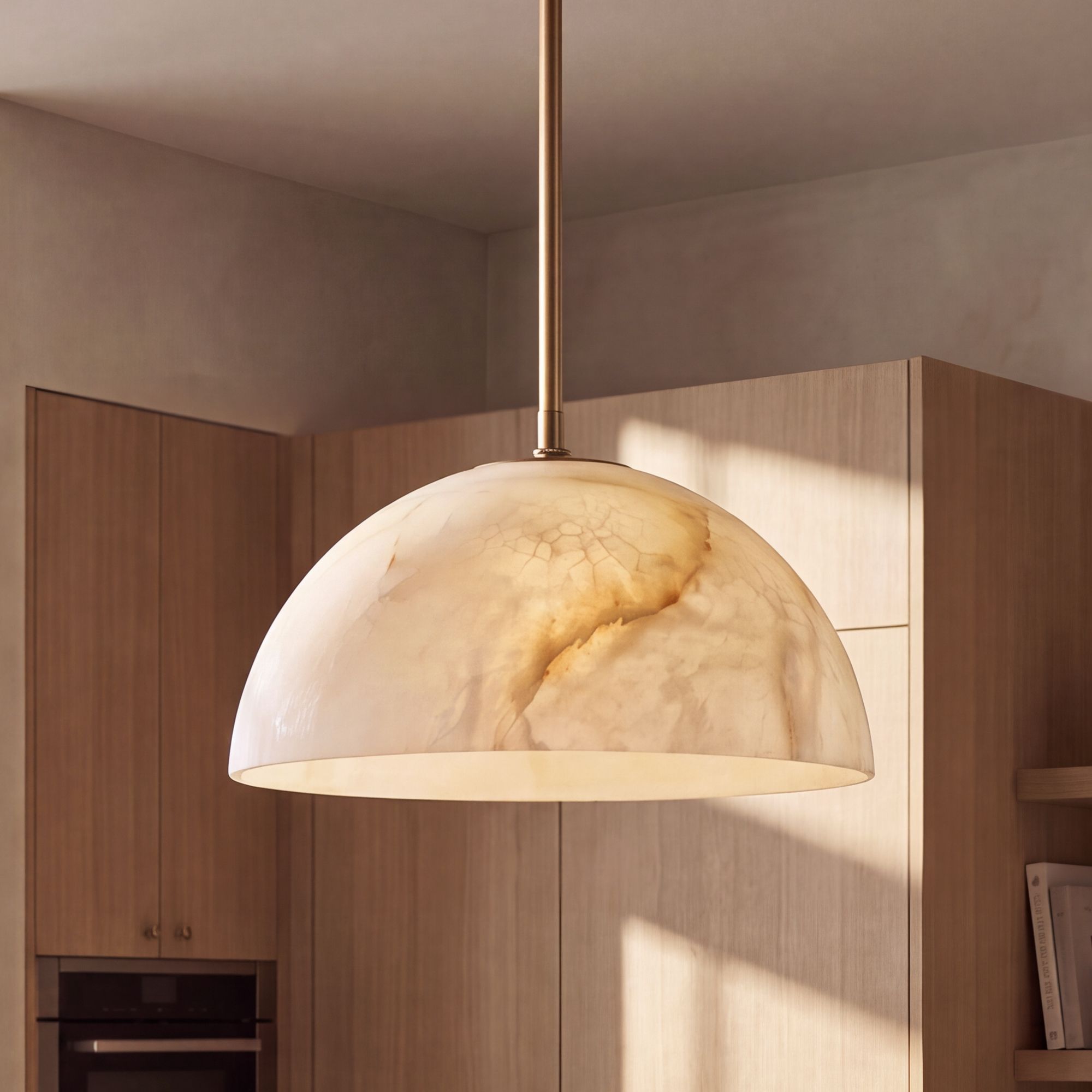 Image 1 Possini Euro Amaria 15 3/4" Wide Soft Gold Glass 3-Light Pendant Light in scene