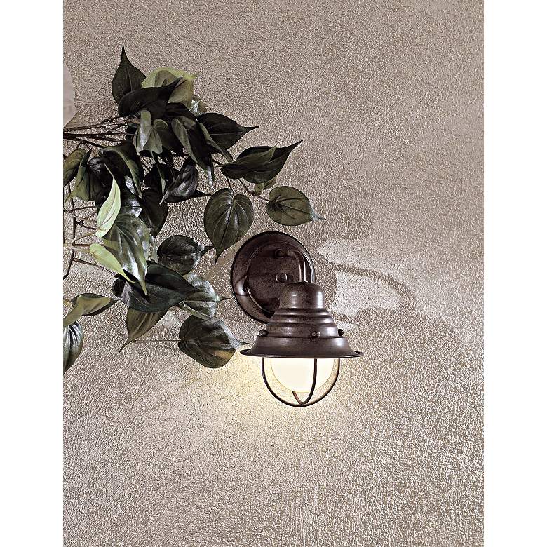Image 1 Wyndmere Collection Bronze 9" High Outdoor Wall Light in scene