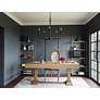 Thumbnail1 of Quoizel Abner 24" Wide Matte Black Metal 5-Light Chandelier in scene
