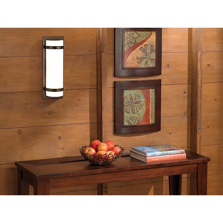 Image 1 Minka Lavery Contemporary 17" High Iron Oxide Wall Sconce in scene