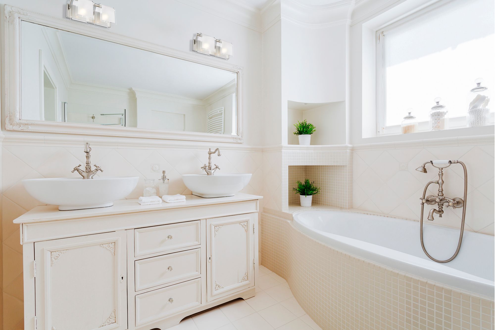 Image 1 Zephyr 15 1/4" Wide Brushed Nickel 2-Light Bath Light in scene