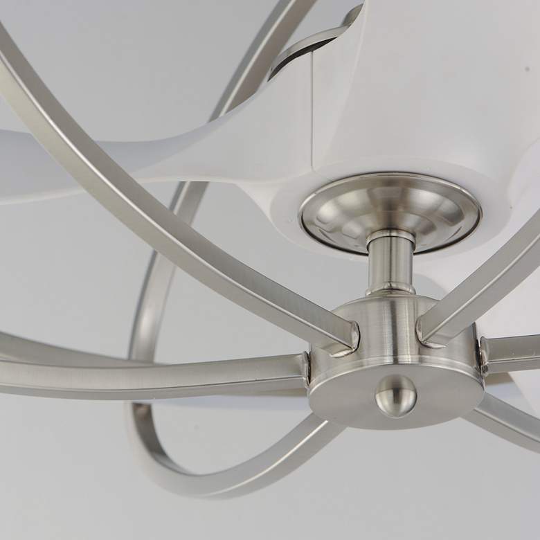 Image 2 27 1/2" Maxim Corona Satin Nickel WiFi-enabled LED Fandelight more views