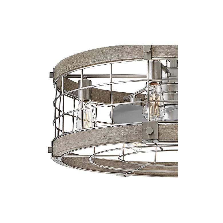 Image 2 27" Hinkley Bryce Brushed Nickel LED Fandelier Ceiling Fan with Remote more views