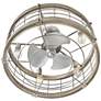 27" Hinkley Bryce Brushed Nickel LED Fandelier Ceiling Fan with Remote