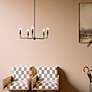 1_Kichler Alvaro 30 1/4" Wide Black 5-Light Chandelier in scene