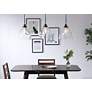 1_Frey 42 3/4" Wide Black 3-Light Linear Pendant in scene