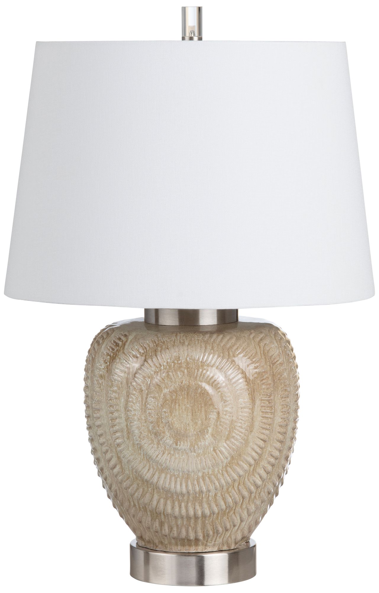 Image 2 28.25"H Ceramic Table Lamp with Linen Sh more views